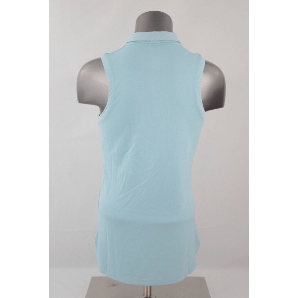 NEW Women's Small NIKE Dry Polo Golf Sleeveless Top Teal 884843 452 - Picture 4 of 6